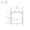 Профиль LINE-М-3535-2000 WHITE (Arlight, Алюминий) 054171