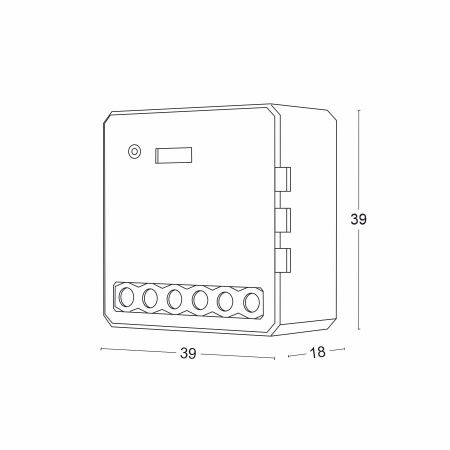 Диммер двухканальный QS-Zigbee-D06-TRIAC-2C