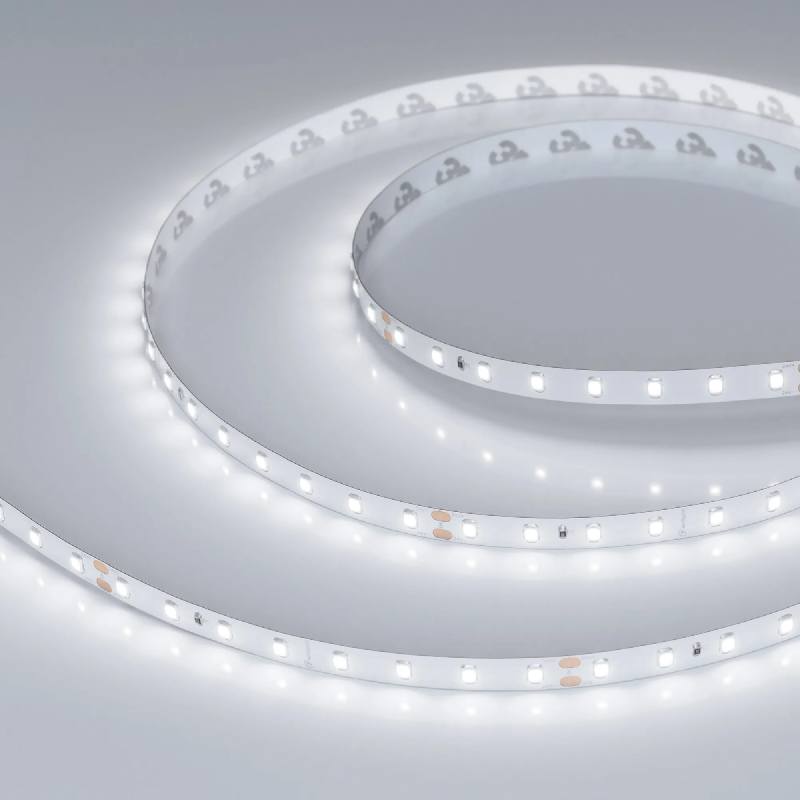 Светодиодная лента RT-A80-8mm 24V White6000 (6 W/m, IP20, 2835, 5m) (Arlight, высок.эфф.150 лм/Вт) 024509(2)