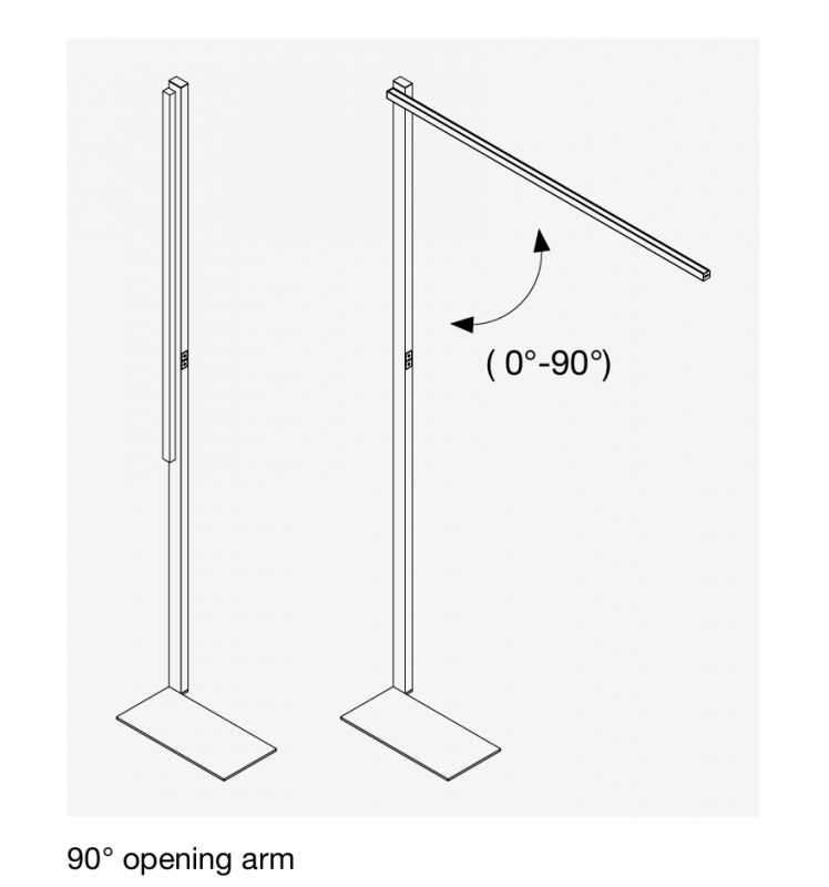 Напольный светильник ILTI LUCE Gamma 55W 4000K Casambi