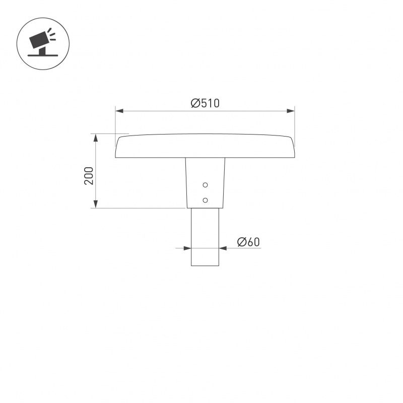 Светильник ALT-CAN-50W Day4000 (BK, 140 deg, 230V) (Arlight, IP65 Металл, 5 лет) 056033