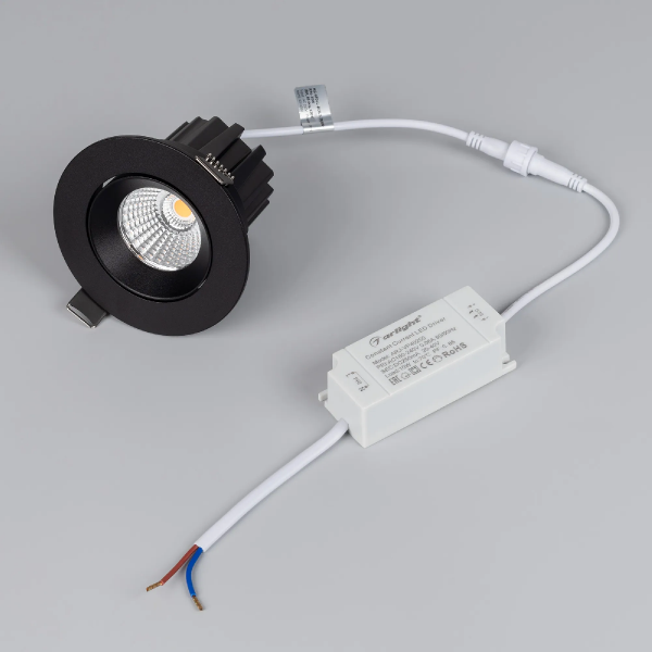 Светильник MS-ATOLL-BUILT-TURN-R94-10W Day4000 (BK, 60 deg, 230V) (Arlight, IP54 Металл, 5 лет) 044620