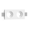 Встраиваемый гипсовый светильник под сменную лампу LUMI SQ2 107x233 D73