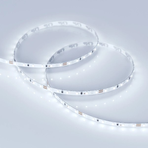 Светодиодная лента MICROLED-5000 24V Cool 8K 4mm (2216, 120 LED/m, LUX) (Arlight, 9.6 Вт/м, IP20) 024409
