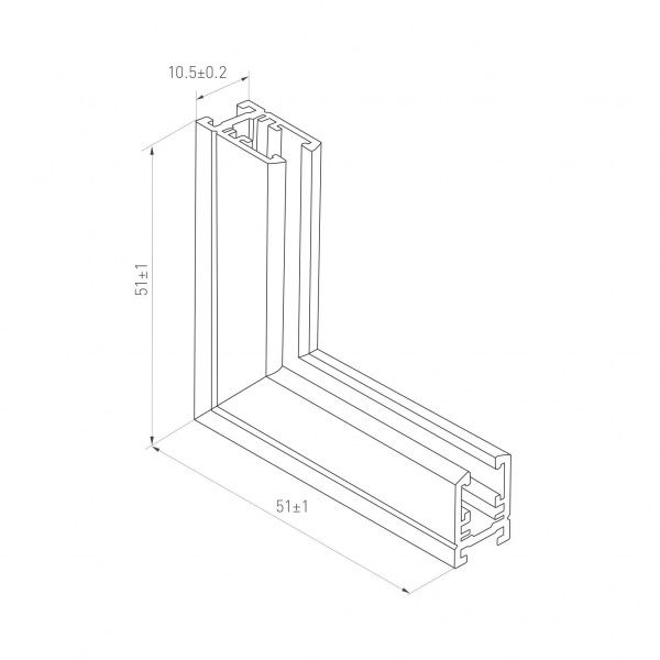 Коннектор угловой MAG-MICROCOSM-CON-L90-INT (BK, внутренний) (Arlight, IP20 Металл, 3 года) 062219