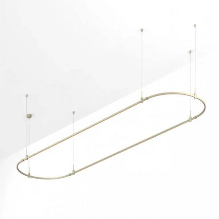 Основание ART-APRIORI-OVAL-HANG-4000x1000 (OG) (Arlight, IP20 Металл, 3 года) 054414