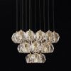Подвесной светильник Restoration Hardware Boule De Cristal Round Cluster 24" Lacquered Burnished Brass