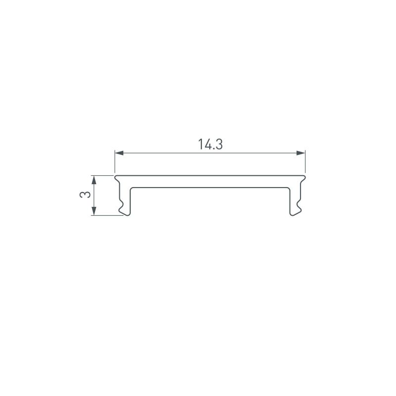 Экран SL-SLIM15-H10-W14-2000 OPAL (Arlight, Пластик) 056893