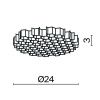 Комплектующие для светильника Technical HoneyComb-D24