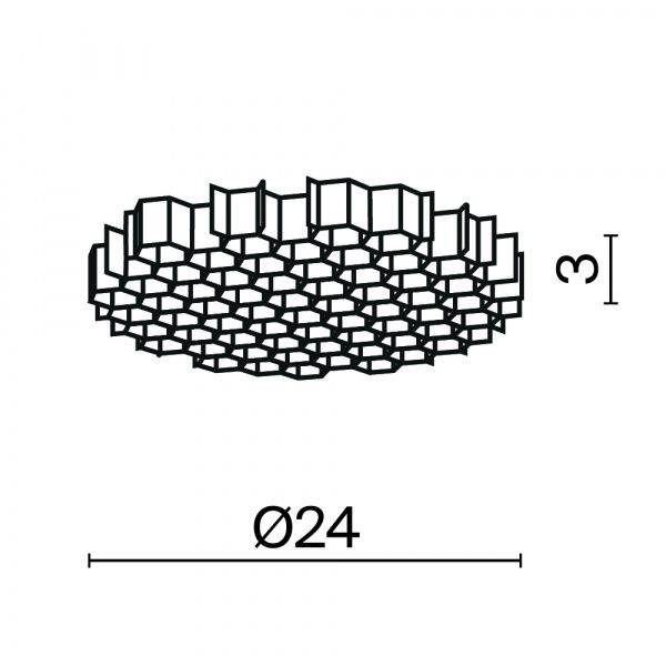 Комплектующие для светильника Technical HoneyComb-D24