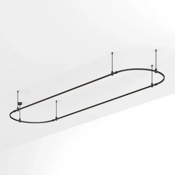 Основание ART-APRIORI-OVAL-ROD-400-4000x1000 (BK) (Arlight, IP20 Металл, 3 года) 048512
