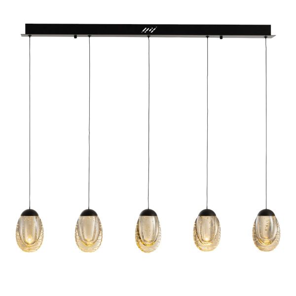 Подвесной светильник MD25090022-5B matt black/champagne
