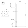 Опора-светильник OXOR-STER-Z-1600x100x100-L4000-50W Warm3000 (BK, 230V) IP65 (Arlight, -) 051428