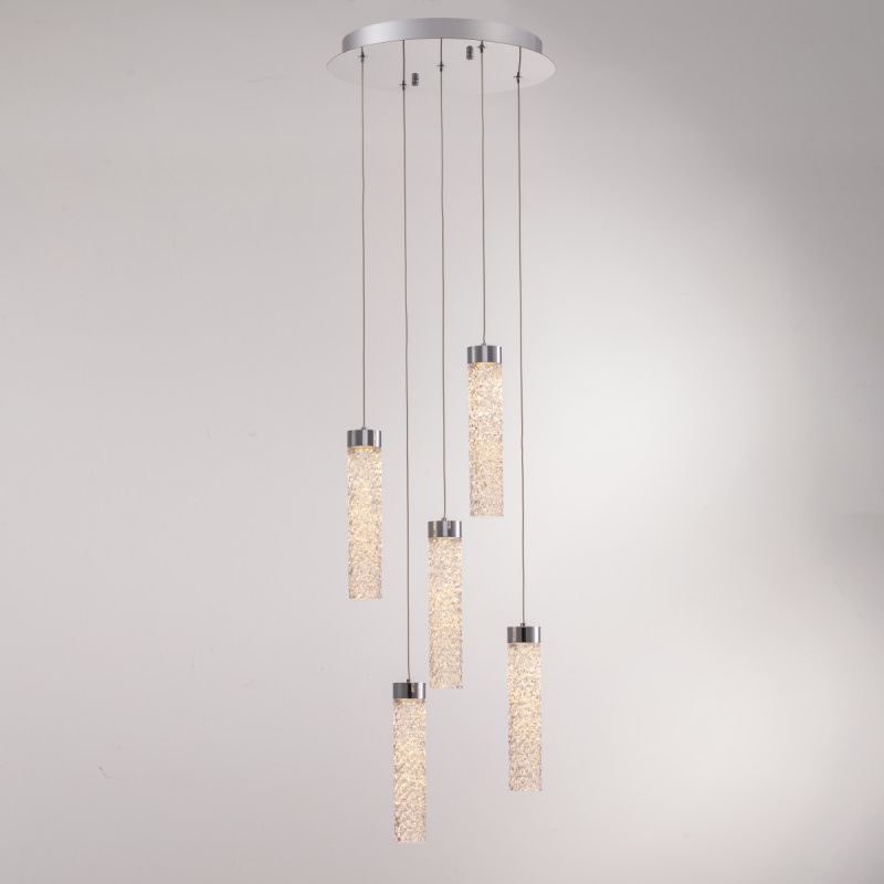 Подвесной светильник MD24030028-5A chrome/clear