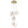 Подвесной светильник P60669-4 gold/clear
