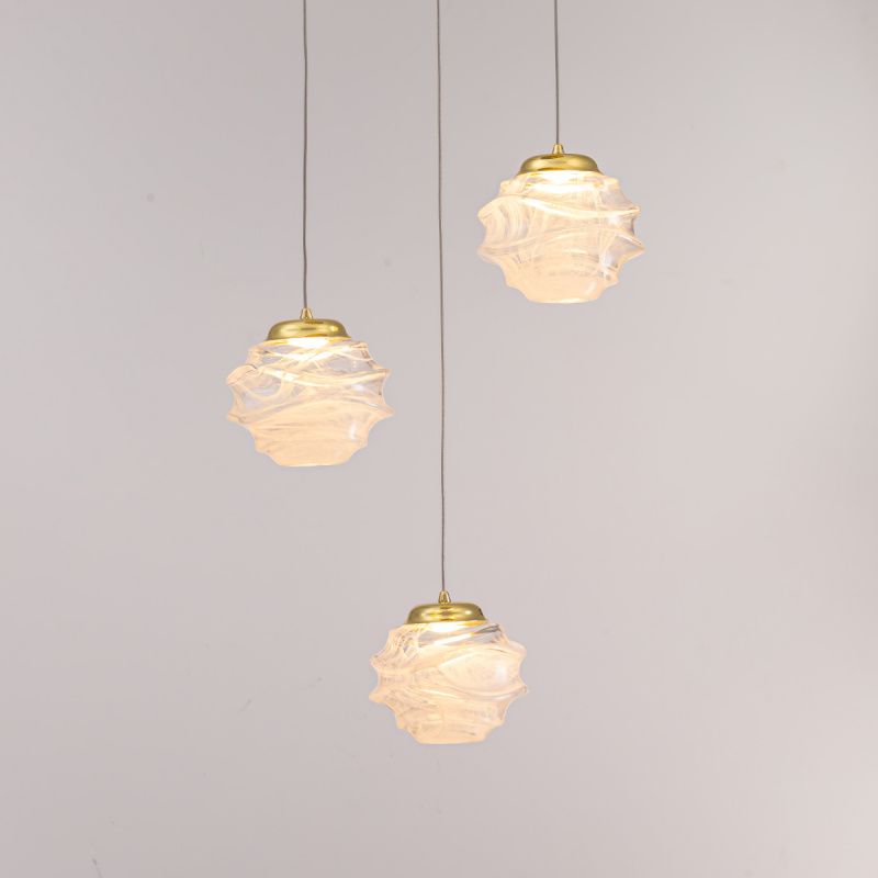 Подвесной светильник MD25030003-3A gold/clear