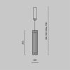 Подвесной светильник Maytoni MOD410PL-L12BS3K