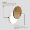 Настенный светодиодный светильник Ledron UFO G2 Wooden White