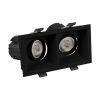 Светильник MS-FLOW-BUILT-S157x85-2x6W Warm3000 (BK, 15 deg, 230V) (Arlight, IP20 Металл, 5 лет) 061265