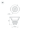 Светодиодный светильник LTM-R50WH 5W Day White 25deg (Arlight, IP40 Металл, 3 года) 020755