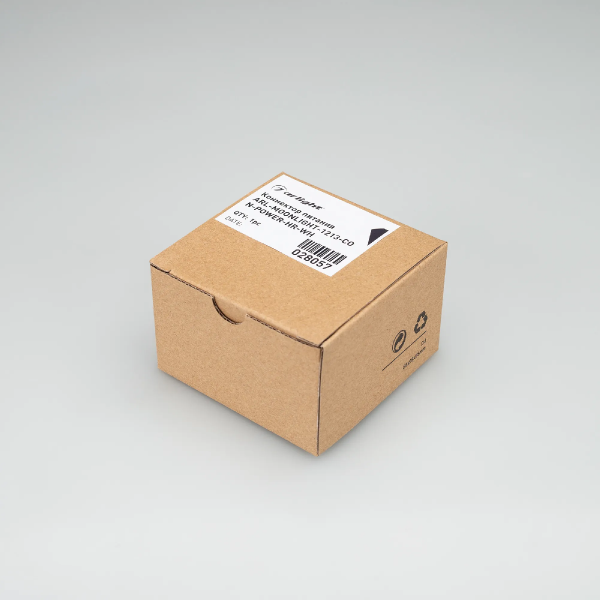 Коннектор питания ARL-MOONLIGHT-1213-CON-POWER-HR-WH (Arlight, Пластик) 028057
