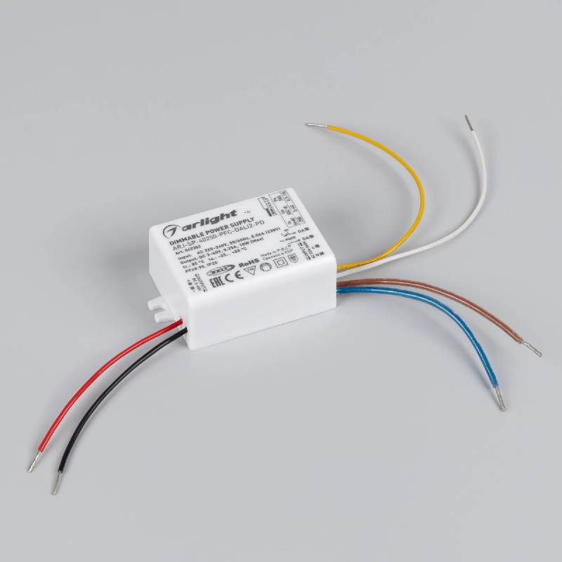 Блок питания ARJ-SP-40250-PFC-DALI2-PD (10W, 3-40V, 250mA) (Arlight, IP20 Пластик, 5 лет) 047352
