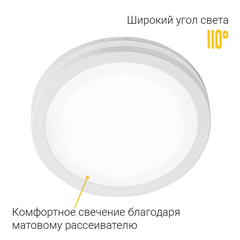 Встраиваемый светодиодный светильник Ledron LIP0906-15W-Y 4000K White