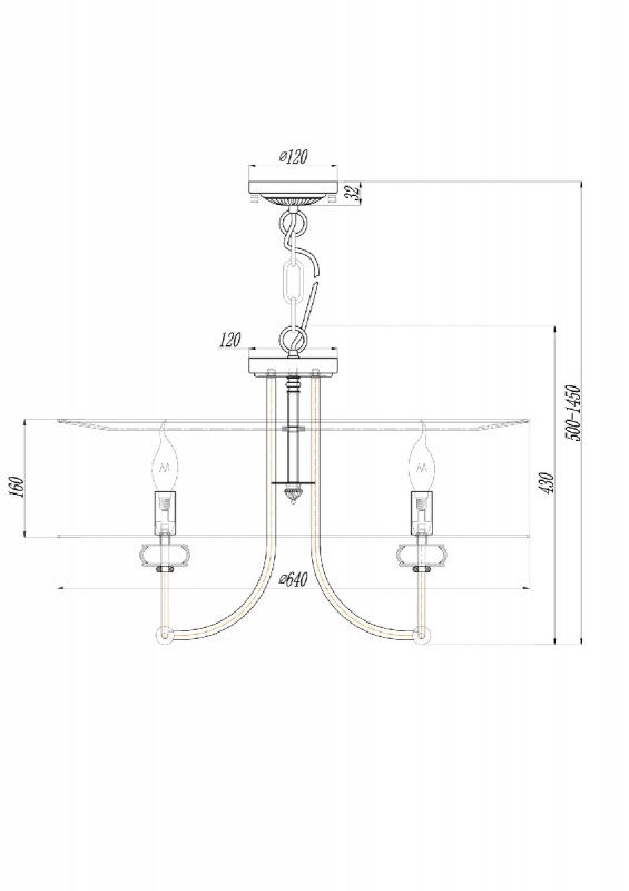 Подвесной светильник Maytoni ARM006PL-08G
