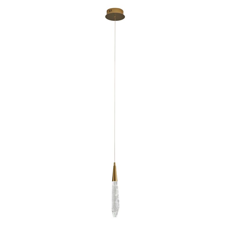 Подвесной светильник OD2438-1 gold/clear