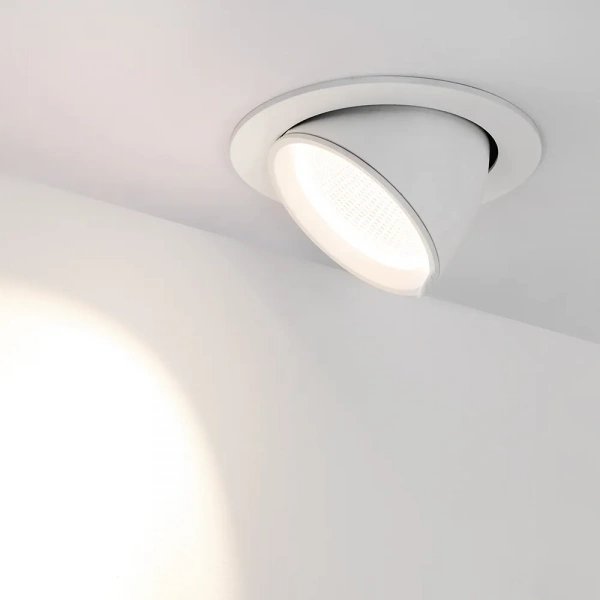 Светильник LTD-EXPLORER-R130-20W Warm3000 (WH, 38 deg) (Arlight, IP20 Металл, 3 года) 024031
