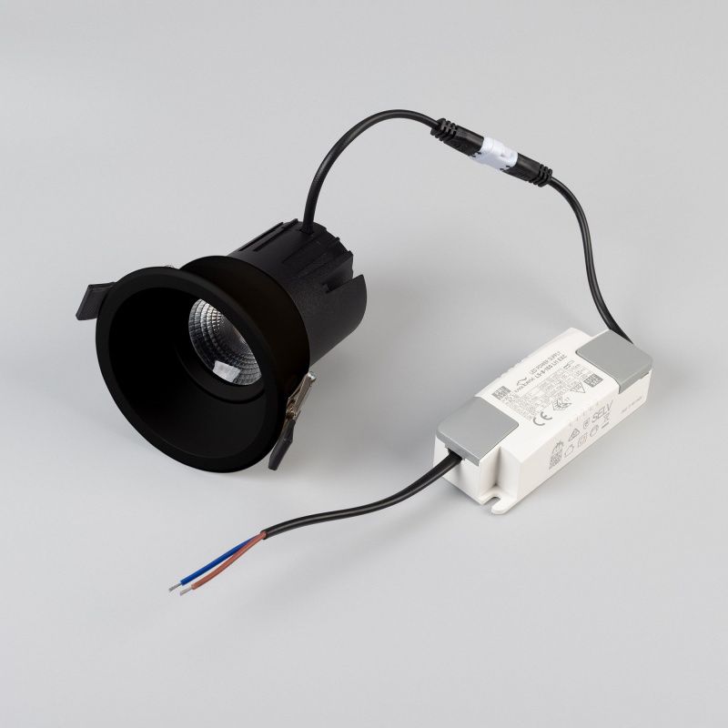 Светильник MS-FLOW-BUILT-R85-12W Day4000 (BK, 55 deg, 230V) (Arlight, IP20 Металл, 5 лет) 061240