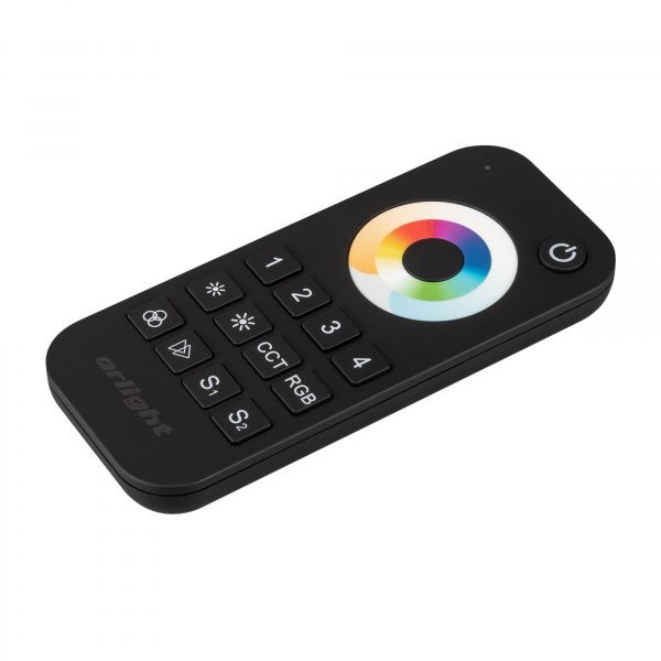 Пульт SMART-R22-MULTI Black (4 зоны, 2.4G) (Arlight, IP20 Пластик, 5 лет) 023473