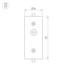Соединитель профиля ROUND-D36-360-180 BLACK (Arlight, Алюминий) 050536
