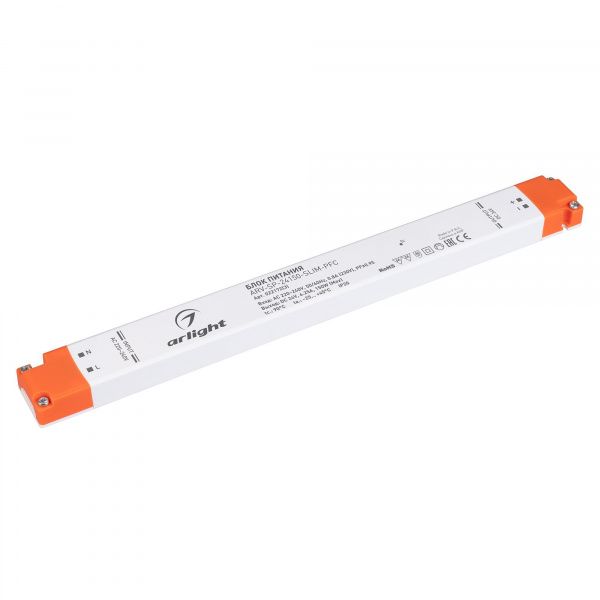 Блок питания ARV-SP-24150-SLIM-PFC (24V, 6,25A, 150W) (Arlight, IP20 Пластик, 5 лет) 022172(3)