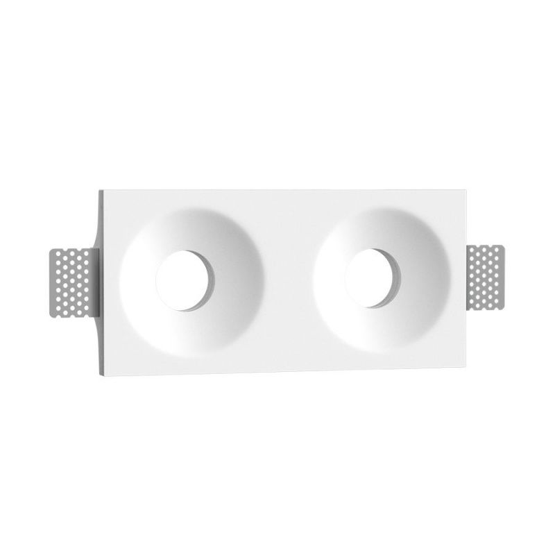 Встраиваемый гипсовый светильник под сменную лампу LUMI SQ2 111x235 D85