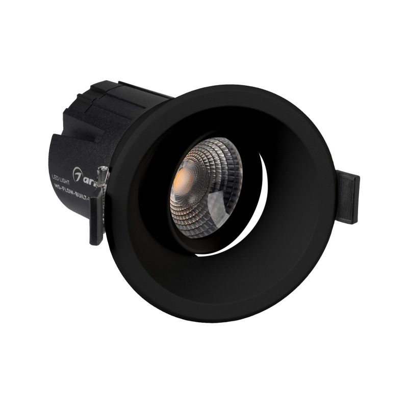 Светильник MS-FLOW-BUILT-R85-12W Warm3000 (BK, 55 deg, 230V) (Arlight, IP20 Металл, 5 лет) 061243