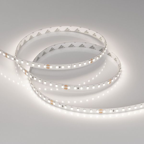 Светодиодная лента RT-A128-8mm 24V Day5000 (10 W/m, IP20, 5m) (Arlight, высок.эфф.150 лм/Вт) 038756(1)