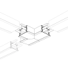 Угол S2-LINIA69-F-T90 тройной (Arlight, Металл) 021280