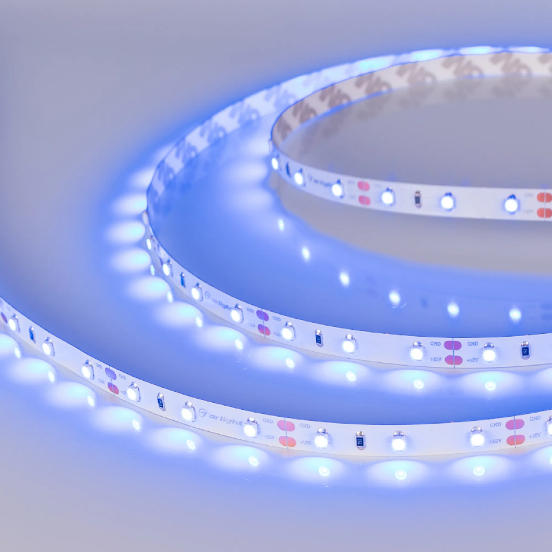Светодиодная лента RT 2-5000 12V Blue (3528, 300 LED, LUX) (Arlight, 4.8 Вт/м, IP20) 010523(1)