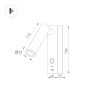 Светильник SP-BED-CHARGE-S60x125-3W Warm3000 (WH, 20 deg, 230V, USB-A, USB-C) (Arlight, IP20 Металл, 3 года) 031394(1)
