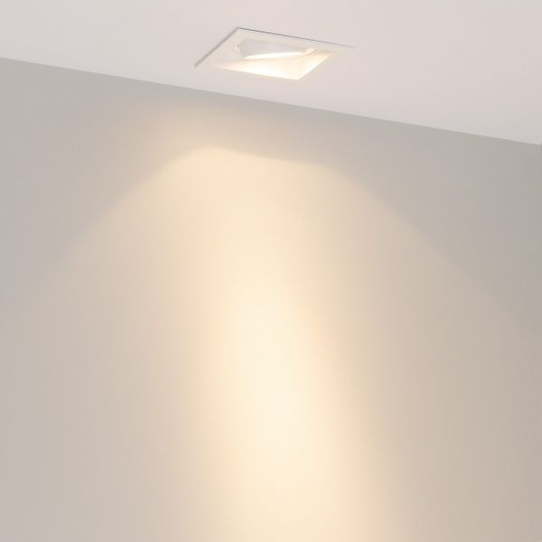 Светильник MS-VORTEX-BUILT-S90x90-12W Warm3000 (WH-WH, 20 deg, 230V) (Arlight, IP20 Металл, 5 лет) 057912