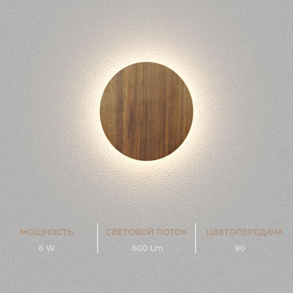 Настенный светодиодный светильник Ledron 8663S Wooden White