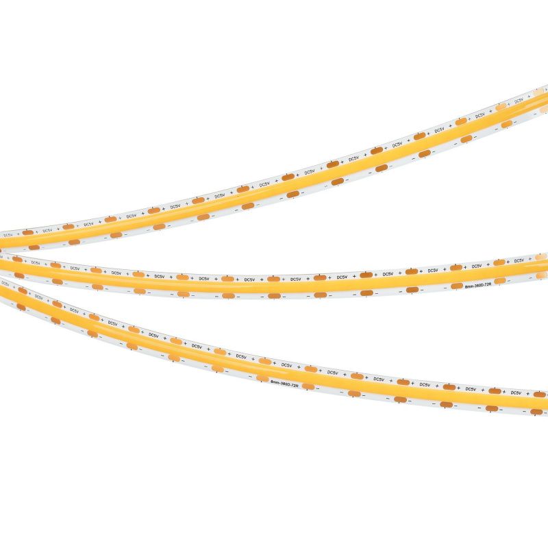 Светодиодная лента COB-X360-8mm 5V Warm3000 (5 W/m, IP20, 5m) (Arlight, -) 041704(1)