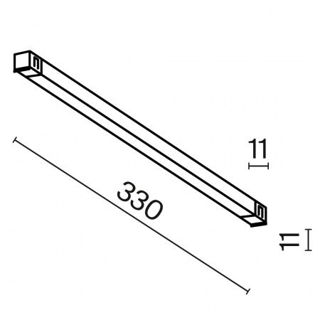 Трековый светильник Technical TR240-2-6W3K-B