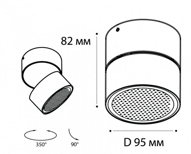 IT02-006 white 3000K светильник потолочный влагозащищенный