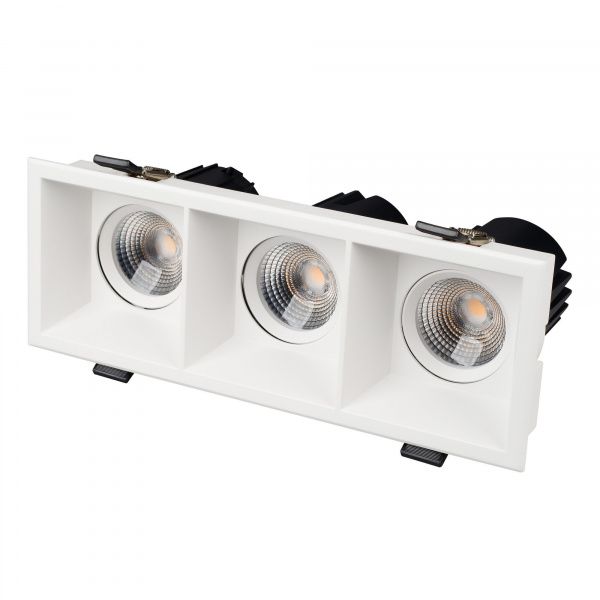 Светильник MS-FLOW-BUILT-S230x85-3x12W Day4000 (WH, 38 deg, 230V) (Arlight, IP20 Металл, 5 лет) 055938
