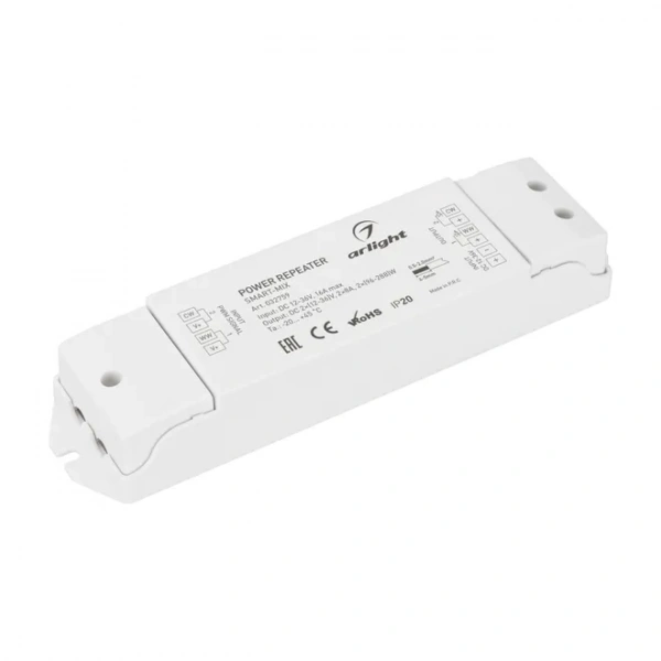 Усилитель SMART-MIX (12-36V, 2x8A) (Arlight, IP20 Пластик, 5 лет) 032759