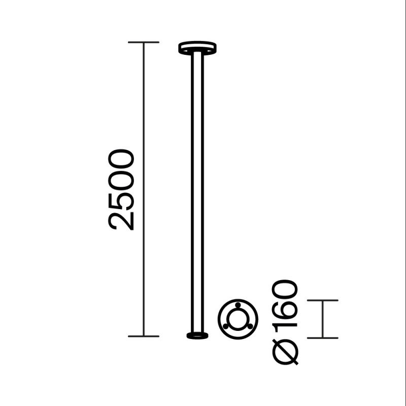 Садово-парковый светильник Outdoor O529FL-L30B3K