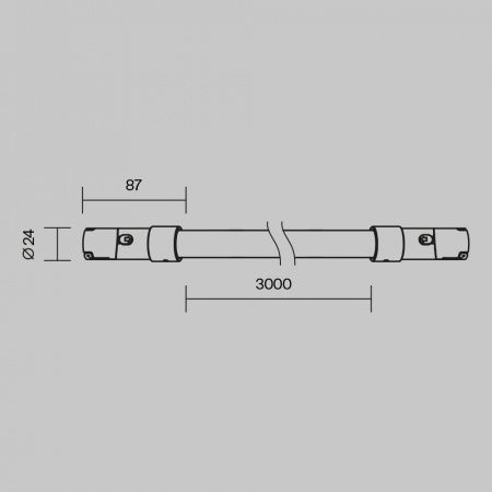 Трековый светильник Technical TR209-1-48W3K-B