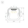 Профиль LINE-D-1111-2000 SQUARE ANOD (Arlight, Алюминий) 061084